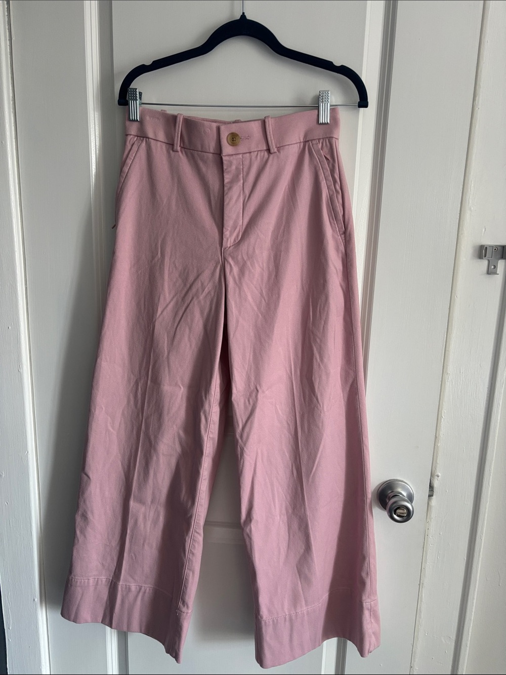 SPANX Blush Pink Wide-Leg Chinos